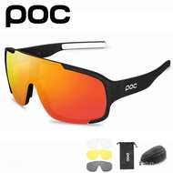4 Lens  POC ASPIRE Cycling Sunglasses MTB Polarized Outdoor Sports UV400 Glasses Men Women Road Bike Eyewear Bicycle Gog
