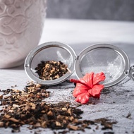 01LIV不銹鋼濾茶器 CHICHI濾茶球花朵吊饰原創設計朱槿紅花