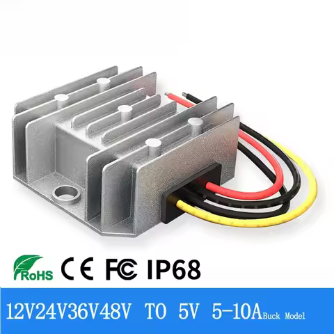 For DC-DC Converter 12/5V 50W 12V to 5V Converter 36V 48V to 5V DC Converter 12V 24V 36V 48V to 5A 6