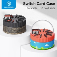 HAGIBIS SWITCH ROTATING GAME CARD CASE STORAGE BOX WITH 10 FOR NITENDO
