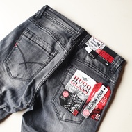 Celana Jeans HUGO GLASS STREACH MELAR Pria Size 28-38 Jumbo Bigsize Premium Standar Panjang Model T