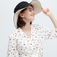 Uniqlo Wide Brim UV Protection Hat Women Wide Bucket Hat Antem