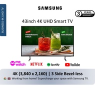 ( READY STOCK) SAMSUNG 43inch Smart TV Series UHD 4K | with MeWatch YouTube Netflix App