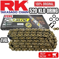 RK CHAIN ORING 520 KLO2 X 114L GOLD CHAIN