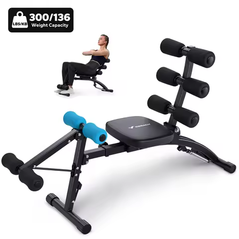 MERACH Ab Machine Multi-Functional Adjustable Ab Trainer Workout Bench for Home Gym Sit Up Machine f