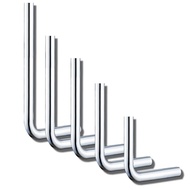 WC Brass Chrome Flush Pipe Without Nut 32mm Diameter