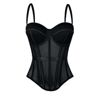 Wechery Corset Top - Strap Bustier Lingerie for Women's Gothic Outfit
