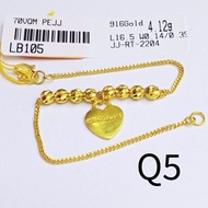 Gold Bracelet RANTAI TANGAN EMAS 916