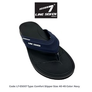 LINE SEVEN Brand Men Comfort Lightweight Flip-Flop Slipper (L7-E5007)