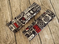 日本懷舊海報圖案嬰兒/小童嬰兒揹帶/汽車座椅 雙面口水巾/揹帶套