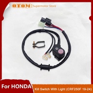 OTOM Motorcycle Kill Switch With Light Engine Stop Button For HONDA CRF250F 2019-2024 Pit Dirt Bike 