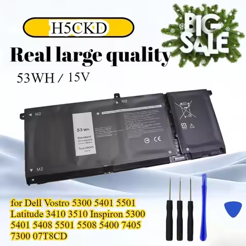 H5CKD Laptop Battery for Dell Vostro 5300 5401 5501 Latitude 3410 3510 Inspiron 5300 5401 5408 5501 