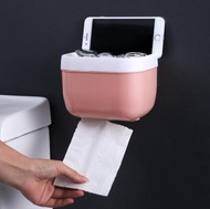 Tempat Tisu Gulung Roll Gantung Samping Kamar Mandi Minimalis Pink