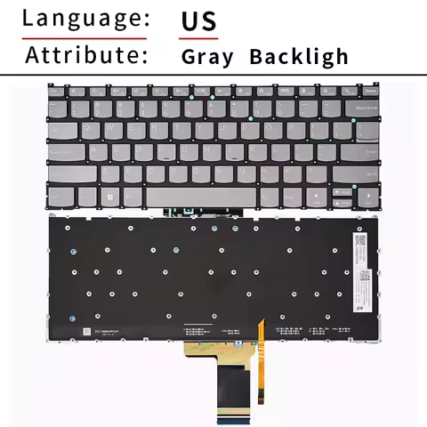 US/RU Laptop Keyboard For Lenovo Yoga 7 14ARP8 14IRL8 2023 14AHP9 14IML9 14AHP9 Yoga 7 2-in-1 Yoga 7