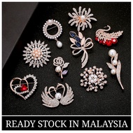 Korean Pearl Brooch Pin Brooch Tudung Brooch Muslimah Hijab Pin Kerongsang Tudung Pin Cincin Tudung 