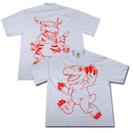VONSEEY OVERSIZE T-SHIRT AGUMON GREYMON DIGIMON