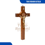 25 CM BENEDICT WALL CROSS / BENEDICT WALL CROSS / CATHOLIC HANGING CROSS / JESUS STATUE CROSS / BENE