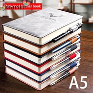 MARIER Notepad, With Pen Insert PU Leather A5 Notebook, High Quality Ultra-Thick Thickened Agenda Bo