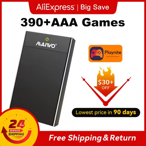 PC Game Console AAA Gaming External Hard Drive 12TB Built in 390 Large Games Playnite System HDD For