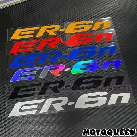 For Kawasaki ER 6N 6F 5 ER6N ER6F ER5 Motorcycle Body Shell Wheels Fairing Label Sticker Helmet Fuel