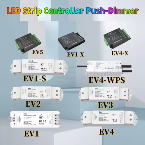 Skydance LED Strip Controller Power Repeater1/2/3/4/5CH PWM Dimmer12V-24V DC V1/2/3/4/EV1/3/4/5 Sing