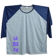 RAGLAN JUMBOBIG/ SIZE LONG AND SHORT/SIZE 5XL/6XL/7XL MEN'S/ WOMEN'S/