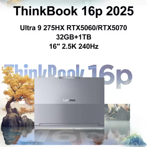 Lenovo NEW 2025 ThinkBook 16p Ultra 9 275HX RTX5060/RTX5070 32G+1T 16" 2.5K IPS 240Hz Screen