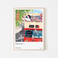 missquai 給香港的情書系列A3海報 - 山林道