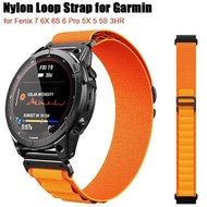 22mm 26mm Nylon Loop Band for Garmin Fenix 7X 6 6X 5 5X Plus Pro 3/3HR Forerunner 935 945 Watch Bracelet for garmin watch Strap