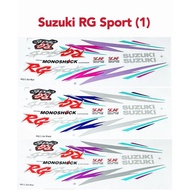 Suzuki RGSport RG Sport (1) New Body Stripe Body Sticker Red/Black/Blue