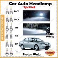 For Proton Waja C6 Car Auto Headlight Headlamp LED White Light Bulb 6500k Lampu Besar Kereta Project