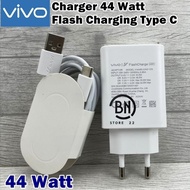 VIVO Y31d Charger 44W Full Set Usb Type C Data Cable Flash Charge 44 Watt Charger