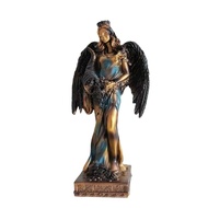 Blindfolded Fortuna Statue Ancient Greek Roman Goddess of Fortune Vintage Blue Luck Sculpture Luck D