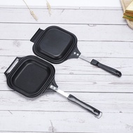 Mold Flat Bottom Double-Sided Non-Stick Pan Baking Pan Household Wholesale Frying Pan Making Bread P