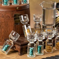 Luxury cylindrical 10ml crystal wine glass