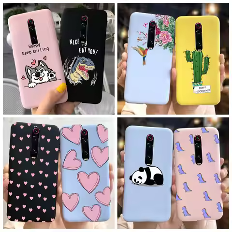 For Xiaomi Mi 9T Pro Case Cover on Redmi K20 Soft Matte Dinosaur Silicone Phone Case For Xiomi Mi9T 