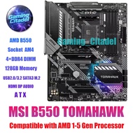 Used MSI MAG B550 TOMAHAWK ATX DDR4 Motherboard Compatible with AMD AM4 1-5 Gen Processors Tested an