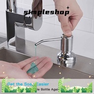 SIMPLE Soap Dispenser No-spill Home Water Pump Detergent Stainless Steel Lotion Dispenser