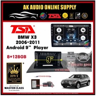 🎁Free AHD Camera🎁 8Ram + 128GB DSP 4G Carplay◾TSA BMW X3 2006 - 2011 Android 9'' inch  TS10 Car Play