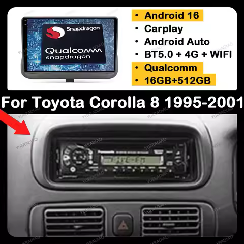 Android 16 Car Radio For Toyota Corolla 8 E110 1995 - 2001 Multimedia Stereo Video Player GPS NAVI C