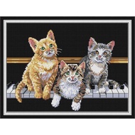 Joy Sunday cross stitch kit Flower Cross Stitch Set cross stitch kit Three cats Cross Stitch Set Nee