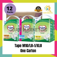 P.Love Plove Lampin Tape Dewasa Standard - M10 / L8+1 / XL8 (12 Pek) / Satu Kadbod