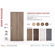 Laminated Plywood Flush Door Custom size| Wooden Door| Pintu Plywood| Pintu Kayu