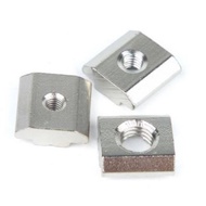 100pcs T Sliding Nut T Slot Nut T Sliding Block Square Nut Profile Nut for 20/30/40 Series Aluminium
