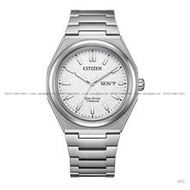 CITIZEN AW0130-85A ZENSHIN Day Date Eco-Drive 39.5mm Titanium White