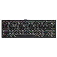 APAYADO DK68 Wireless Punk Mechanical Keyboard RGB Lighting Effects 68 Keys Tri - Mode Connection Fu