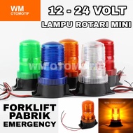 Lampu LED Rotary Mini Rotari Truk Forklift Dump Truck Mobil Bus Strobo Kedip Fuso Canter Tronton Rag