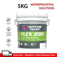 5KG NIPPON Paint FLEX 200 Arcylic Waterproofing