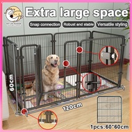 【Stainless DIy Pet Fence】49*25*25 Inch 6Pcs Large Dog Fence Dog Playpen Pet Playpen Easy Assemble Pe
