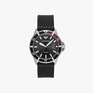 นาฬิกาข้อมือผู้ชาย Emporio Armani Mario Black Dial Black  AR11341